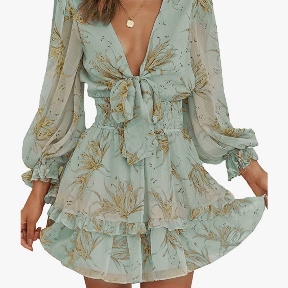 Floral flirty dress xxl